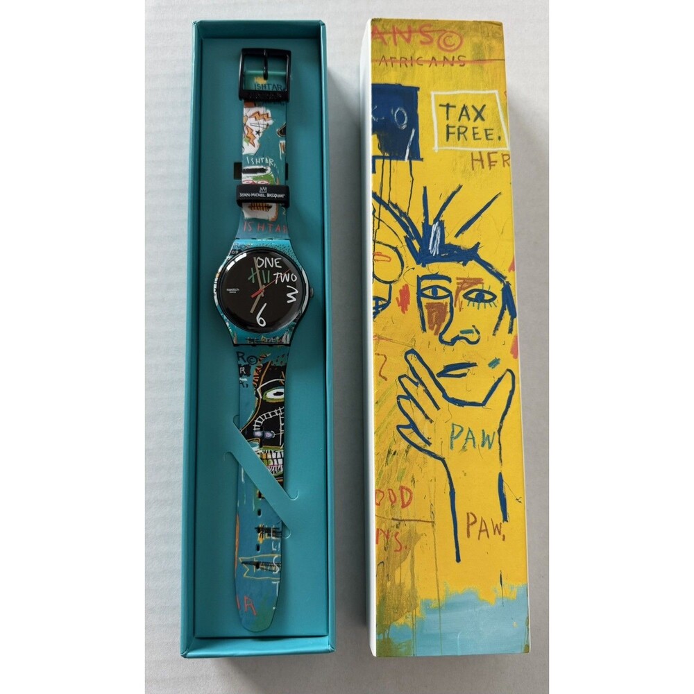 Swatch x Jean-Michel Basquiat Ishtar Wristwatch - never worn and with box